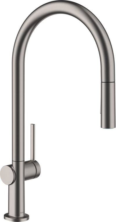 Hansgrohe M54 - Talis keukenkraan met uittrekbare vuistdouche, sBox, EcoSmart, geborsteld zwart chroom 72801340