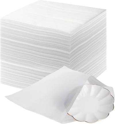 100x Luchtkussenfolie 30x30 cm Bubbeltjesplastic Schokdempend Verpakkingsmateriaal