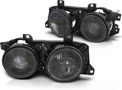 Koplampen BMW E32/E34 ZWART
