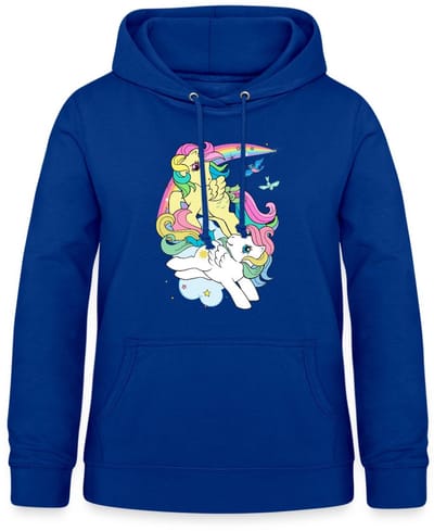 My Little Pony Retro Pony's Met Gekleurde Manen Hoodie Dames
