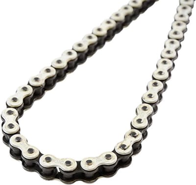 Doppler aandrijfketting voor Derbi 50 Senda Sm Drd Pro Motorfiets 2006 tot 2011 134 schakels Niet 420 wit Gloednieuw