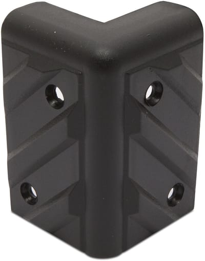 Luidsprekerhoekbeschermer voor kabinet, kunststof, 70x44x44 mm, set van 2 [39309]