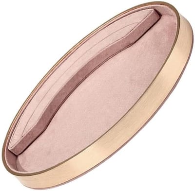 Sieradenhouder Stapelbaar - Sieradenbak Opberger - Sieraden Organiseren - Fluwelen Voering - 30x20.5x3 cm - Roze