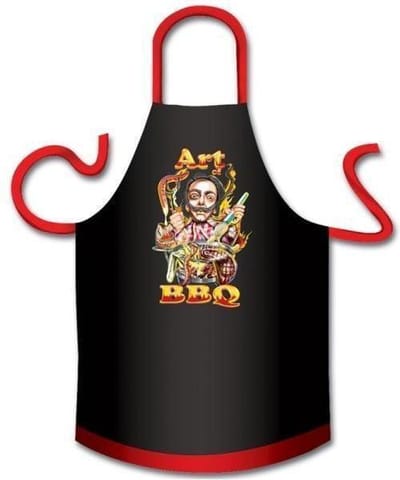 Benza Schort Art of BBQ - Grappige, Leuke, Mooie, Funny Keukenschort - XL