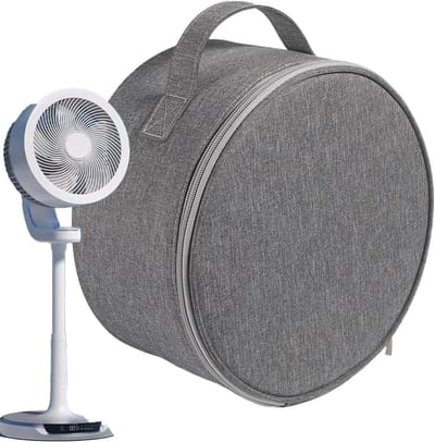 Draagbare Ventilator Tas - Ventilator Hoes - Outdoor Reizen - Geavanceerde Verwerking - 23x13cm - Grijs