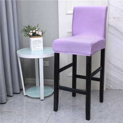 Housse de tabouret de Bar élastique imprimée, pour café, salle à manger, tissu Simple extensible, dossier bas, housse de siège de tabouret de Bar court, housses de chaise décoratives 1 piece