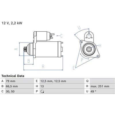 Starter BOSCH 0 986 026 340