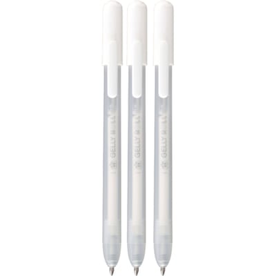 Gelschrijver Sakura Gelly Roll Classic 08 klikfunctie set à 3  wit