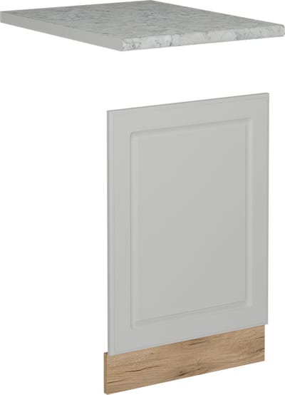 Vicco R-Line Voorpaneel vaatwasser – 45 cm, WB Marmer Wit Landhuis