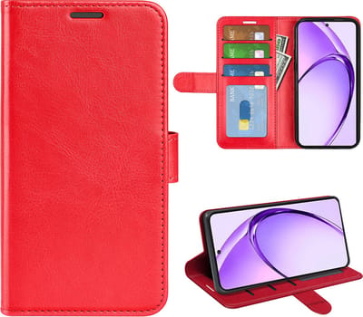 MobyDefend Hoesje - Geschikt voor Oppo A80 5G - Wallet Book Case (Sluiting Achterkant) - Rood