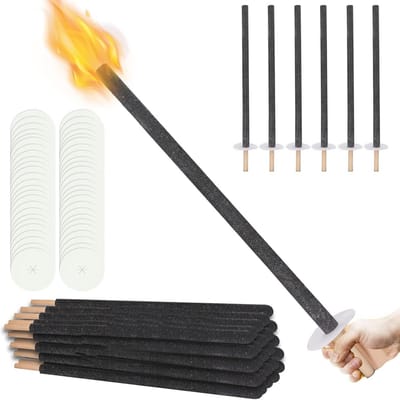 Buitenfakkels van wax - Set van 50 - Brandduur 100 minuten - Handbescherming met lange handgreep