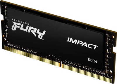 Kingston FURY Impact DDR4-3200 - 32GB - CL20 - Single Channel (1 pcs) - Intel XMP - Zwart