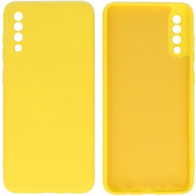 Fashion Backcover Telefoonhoesje - Color Hoesje - Geschikt voor Samsung Galaxy A70/s - Geel