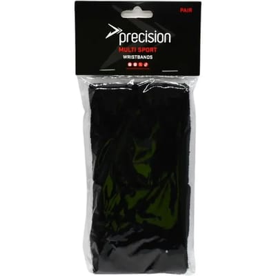 Precision Zweetbandjes Katoen/elastaan Zwart One-size 2 Stuks