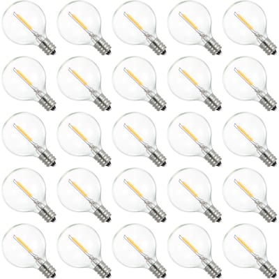 AC230V Globe LEDs G40 Gloeilamp 25 Packs E12 Base Socket Houder IP44 Waterbestendigheid Warm Wit
