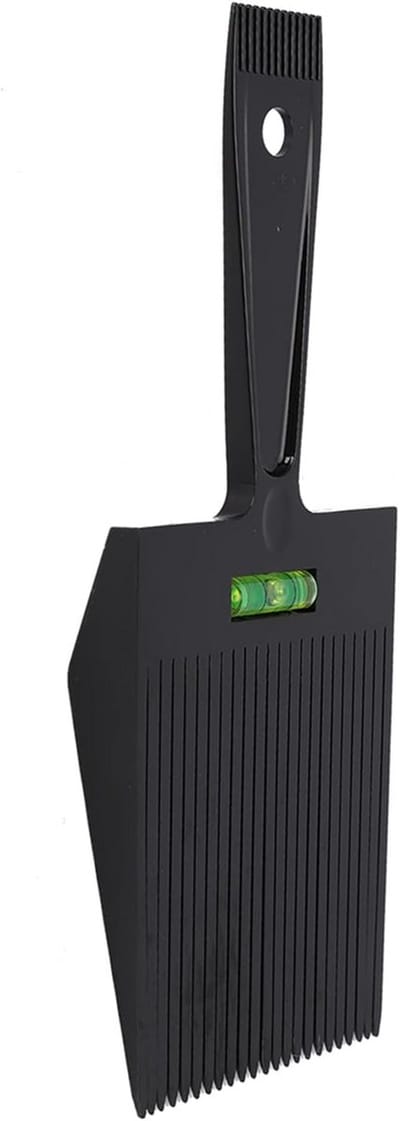 Flat Top Kam - Kapper Kam Haarkam - Haar Knippen - Met Horizontale Lijn - 26.8 x 14.8 cm - Zwart