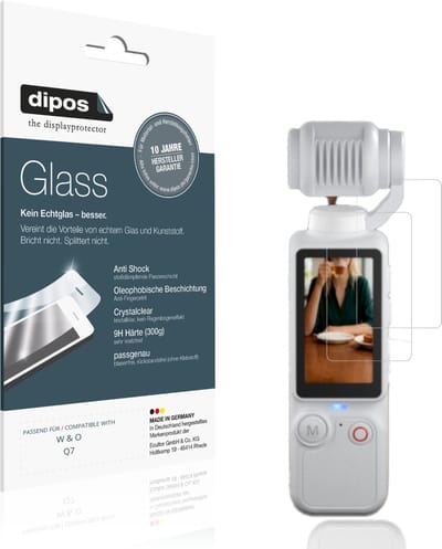 dipos – 2x Pantserfolie geschikt voor W & O Q7 | 9H Screenprotector