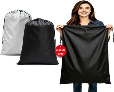Grote Reiswaszakken van 60 x 90 cm met Trekkoordsluiting, Ideaal voor Vakantie en Thuis, 120 Liter Capaciteit