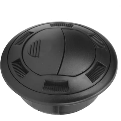 100 75mm Airconditioning Uitlaat met Rooster Zwart Rond voor Bus Campers Elektrische Auto gray