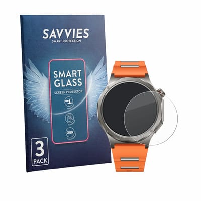 3 Stuks Savvies Screenprotector - geschikt voor Oppo Watch X3 - beschermfolie glas transparant