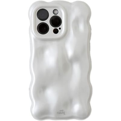 xoxo Wildhearts Bubbly case White telefoonhoesje - Geschikt voor iPhone 11 - Hoesje met bobbeltjes - Krullende golfvorm - schokbestendig - Wit