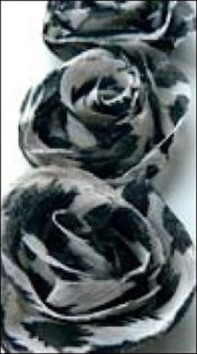 Marianne Design - Flower Ribbon: Ivory, black, grey - FR1104