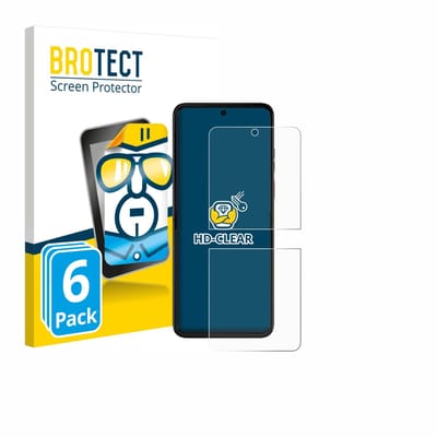 BROTECT - Screenprotector voor Motorola Razr+ 2025 - Folie Beschermfolie transparant 6 Stuks