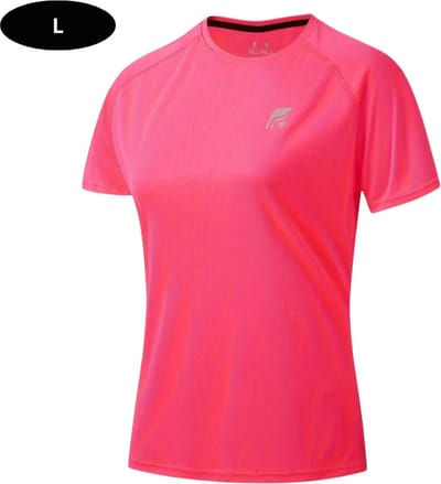 Livano Sportshirt Dames - Sport - Fitness - Compressie Shirt - Corrigerend Hemd - Sportkleding - Vrouwen - Roze - L