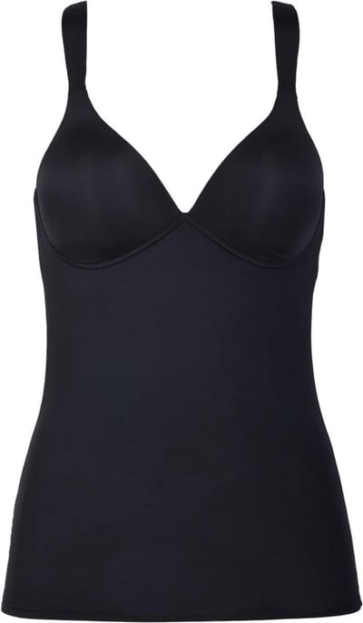 Naturana hemd met t-shirt BH zonder beugels maat 75D zwart