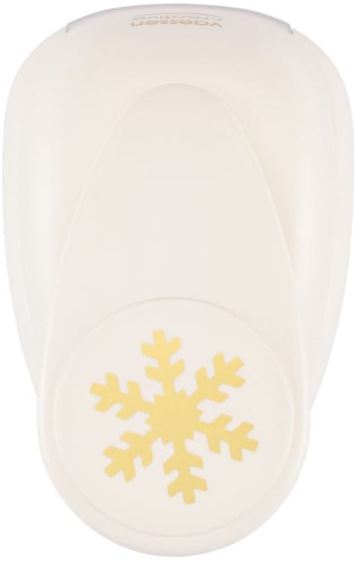 Vaessen Creative Pons - Figuurpons - Sneeuwvlok - 4,9 x 4,9 cm