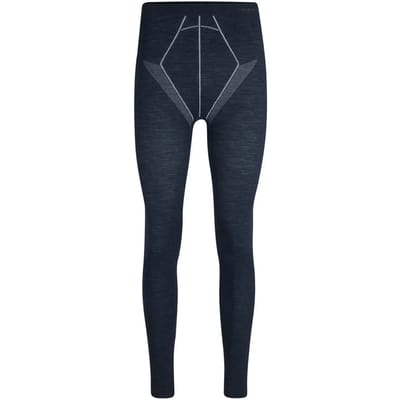 FALKE Wool-Tech Long Tights sneldrogend wol functioneel lang functioneel ondergoed heren blauw - maat S