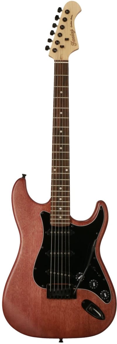 Elektrische gitaar - incl. gigbag en lessen - Fazley Outlaw Sheriff - Bruin