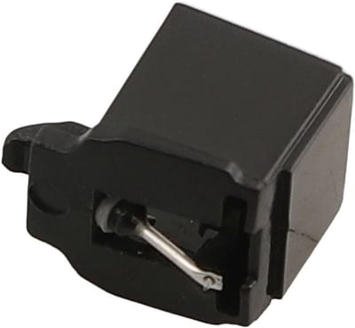 Platennaald - Naald stylus - Muziek afspelen - Conische ovale naald - 03 x 07 mm - Zwart