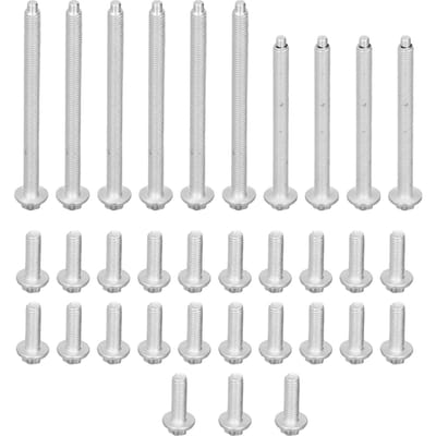 33 stuks Motoroliecarterboutenset Aluminium Roestvrij 11?13?0?392?549 Vervanging voor 1 Serie 135i 328i