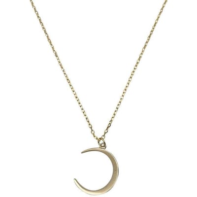 925 Sterling Zilver Maan Hanger Ketting Sleutelbeen Ketting Meniscus Ketting Voor Vrouwen Dagelijks Cadeau S-N542