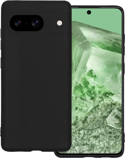 Hoesje Geschikt voor Google Pixel 8 - Sterk & Shockproof - Hoes Cover - Siliconen Case - Zwart