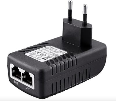 PoE adapter & injector 48V 0.5a - Ip-camera - VOIP toestellen - WIFI acces points