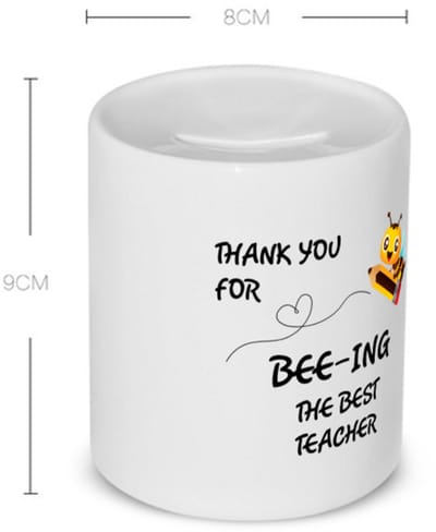Akyol - docent cadeau - Spaarpot - Docent - meester en juffen cadeau - docent - collega cadeau - verjaardag - cadeau - afscheidscadeau - geschenk - leuke cadeau - kado - gift - juffendag - meesterdag - 350 ML inhoud