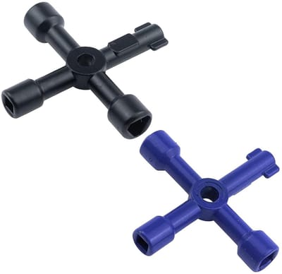 Dailygoods - Universele 4-Weg Multi-Functionele Sleutel - Cross Switch Wrench - Stevig en veelzijdig gereedschap - Ideaal voor klussen - Handig voor h...