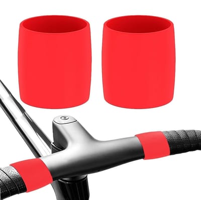 Stuurgreepringen Set - Antislip Hoezen - Fietsen Verbeteren - Duurzaam Siliconen Ontwerp - Set Van 2 - Rood
