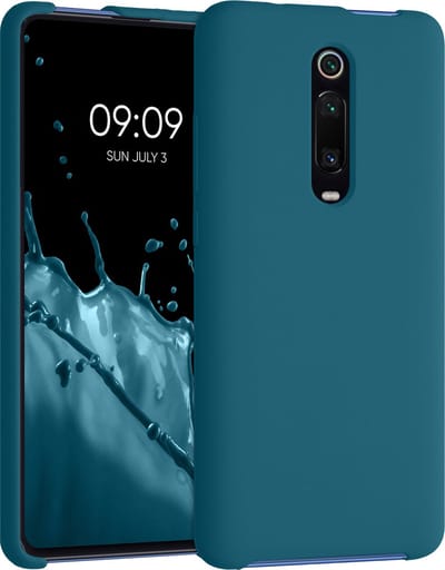 kwmobile telefoonhoesje geschikt voor Xiaomi Mi 9T (Pro) / Redmi K20 (Pro) - Hoesje met siliconen coating - Smartphone case in mat petrol