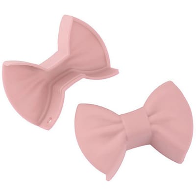 2 stuks siliconen ovenwanten creatieve boogvorm ovenhandschoenen hittebestendige pannenlappen voor koken mini-ovenhandschoenen keukengereedschap roze