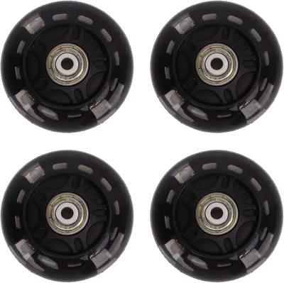 Skate Wielen - Roller Skate - Dagelijkse Praktijk - Stijlvolle Verlichting - 69mm Set van 4 - Zwart