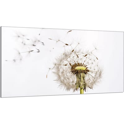 TMK ArtDeko - Kookplaat Beschermplaat - 90x52cm - Glazen Paneel - Kwiat