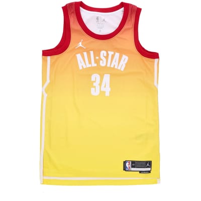 NBA Dri-fit Swingman Jersey nr. 34 Giannis Antetokounmpo All Star Game 23 Carmine tanktop voor heren