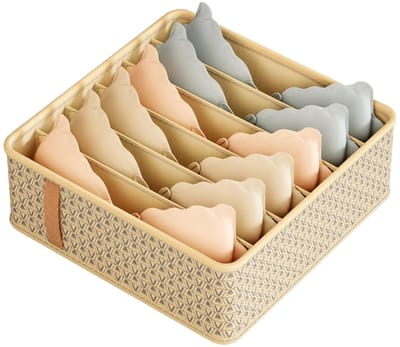 Dailygoods- Dressoirkastorganizers Duurzaam - Lade Organizer - Opbergbakken - Slaapkamerorganisatie - Ademend Materiaal - Lichtgewicht 32x32x11cm - Lade-organizers