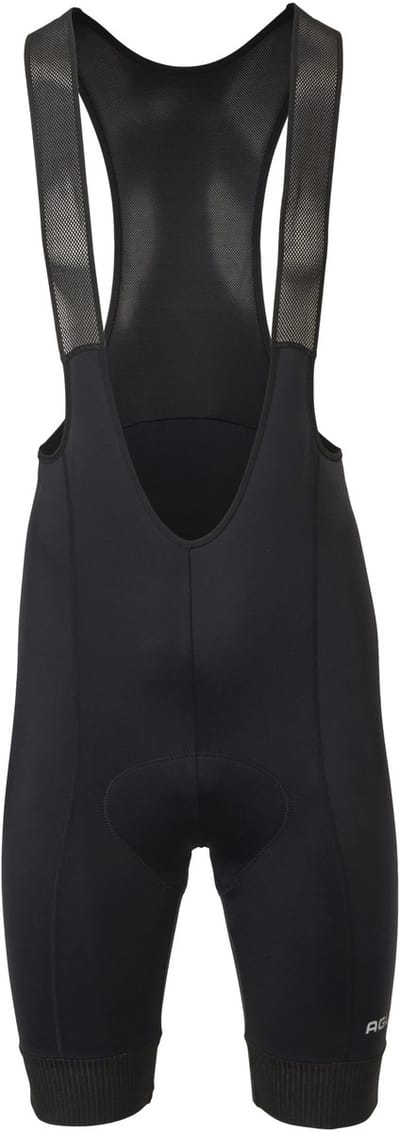 AGU Essential Fietsbroek Heren met Zeem – Core Pad Zeem – Mesh Bretels – Ademend – Zwart – Maat XXXL