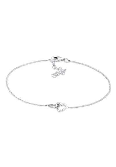 Elli - Armband - Dames Hart Verstrengeld Verbondenheid in 925 Sterling Zilver Verguld Roségoud - Dames