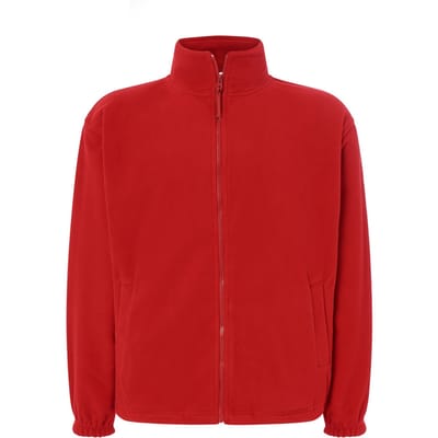 JHK Heren fleecevest met volledige rits (Rood)