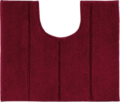Casilin WC-mat Antislip Ray - 50x60cm - Met Uitsparing - Waterabsorberende Badmat - Wasbaar en Sneldrogend - Acryl - Rood